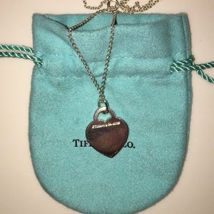 Tiffany Alphabet Heart Tag Letter M 